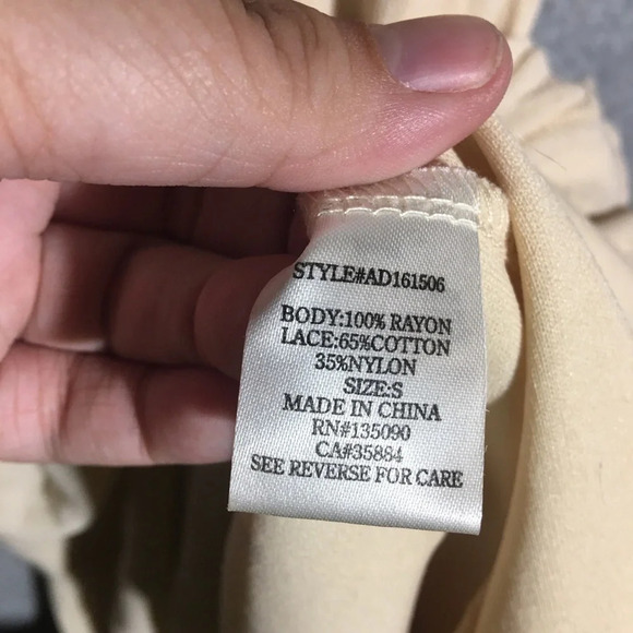 Womens Altar’d State Dress A Line Hem Lace Frayed Hem Beach Boho Coastal Casual - Picture 6 of 6